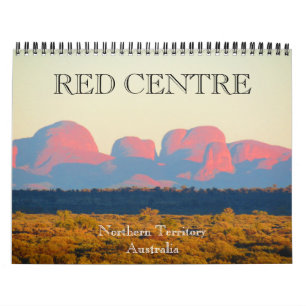 Calendario centro rojo 2026