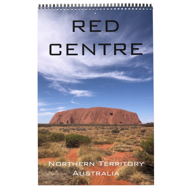 Calendario centro rojo australia 2026 (Tapa)