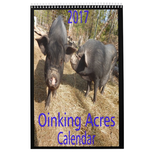 Calendario Cerdos de los acres de Oinking mini (Tapa)