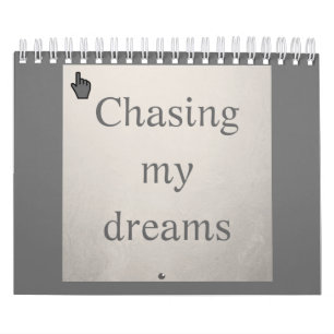 Calendario Chasing my dreams   Persiguiendo mis sueños