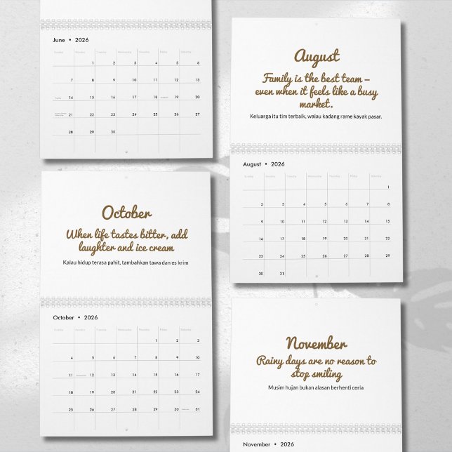 Calendario Cheerful 2026 Quote Calendar (Subido por el creador)