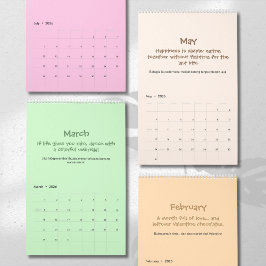 Calendario Cheerful 2026 Quote Calendar