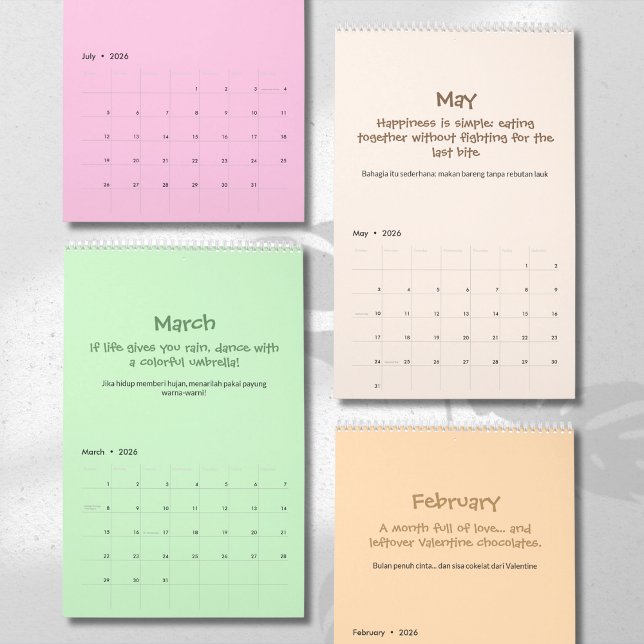 Calendario Cheerful 2026 Quote Calendar (Subido por el creador)