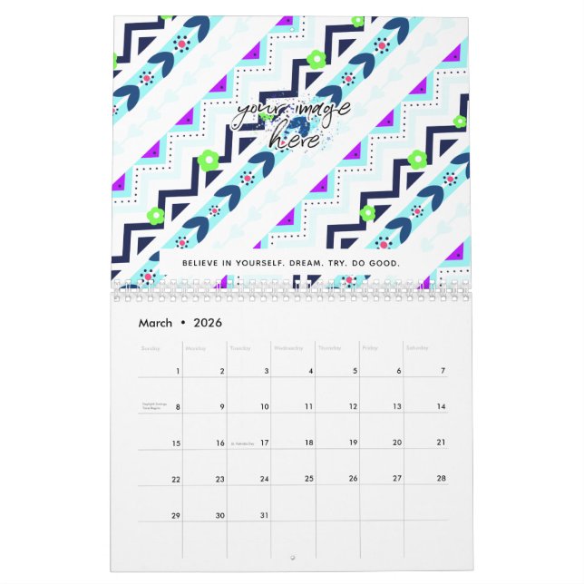 Calendario Chica Aztec (Mar 2026)