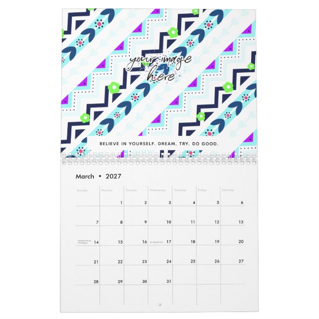 Calendario Chica Aztec (Mar 2027)