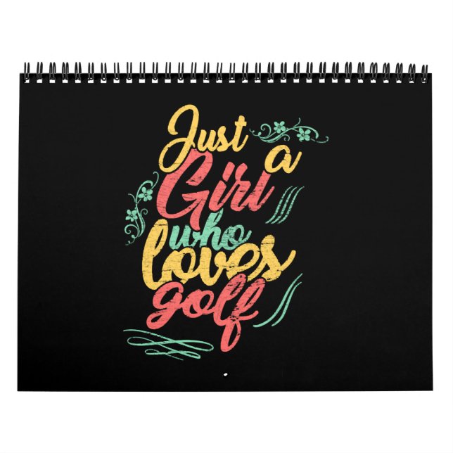 Calendario Chica de golf (Tapa)