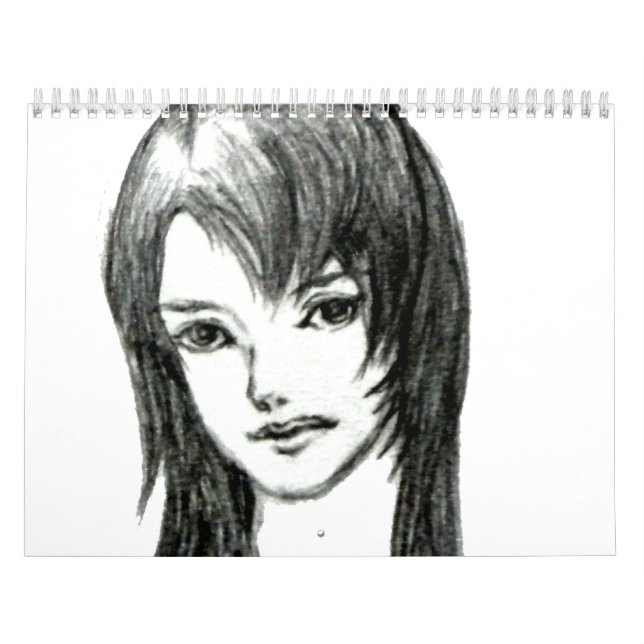 Calendario Chica lindo japonés MANGA (Tapa)