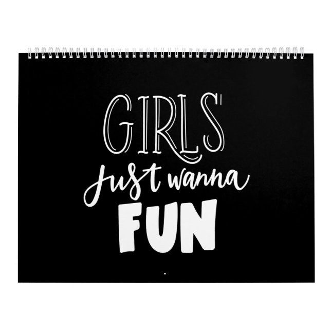 Calendario chica solo quiere divertirse (Tapa)