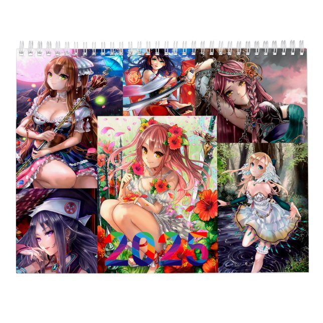 Calendario Chicas Anime 2025 (Reverso)