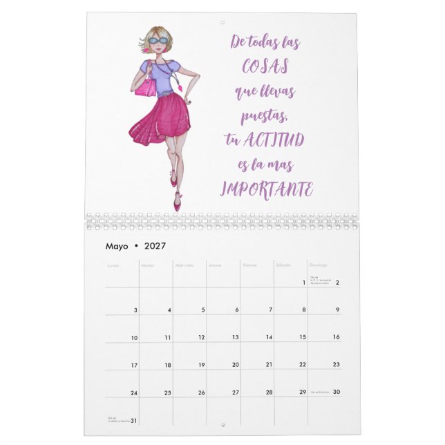 CALENDARIO CHICAS DE MODA  (May 2027)