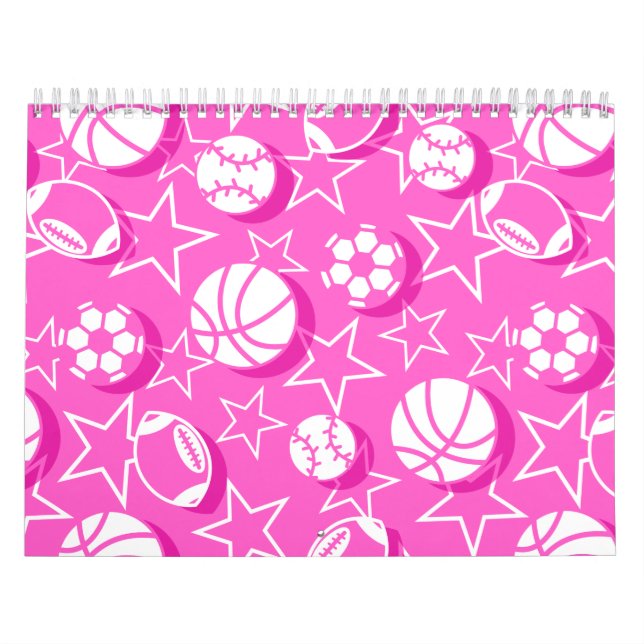 Calendario Chicas deportivos de equipo (Tapa)