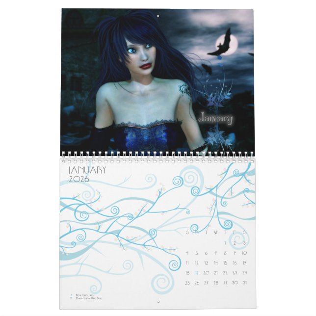 Calendario Chicas góticos 2010 (Jan 2026)