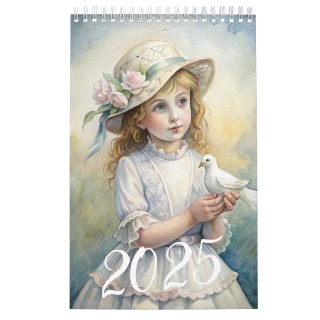 Calendario Chicas Vintage Easter Dove 2025 (Tapa)