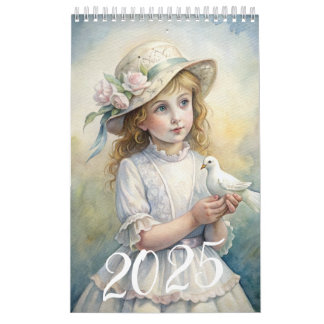 Calendario Chicas Vintage Easter Dove 2025