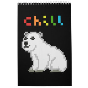 Calendario Chill Polar Bear Animal Lover