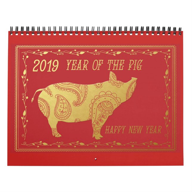 Calendario China 2019 (Tapa)