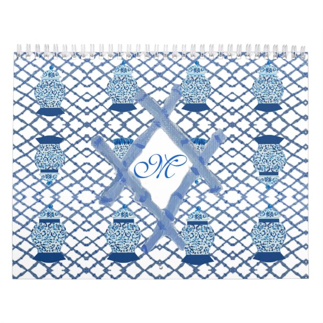 Calendario Chinoiserie Bamboo Ginger Jar Jars (Tapa)
