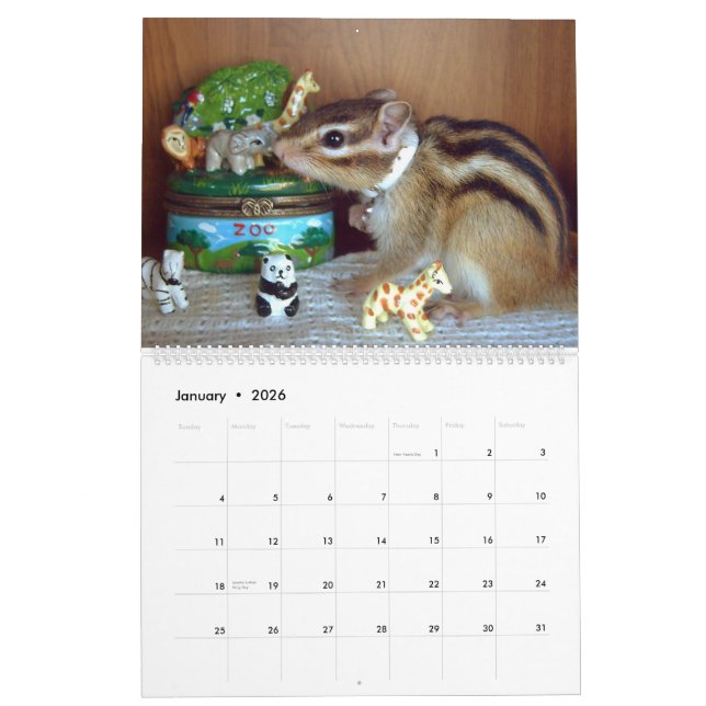 Calendario chipmunk  (All country) (Jan 2026)