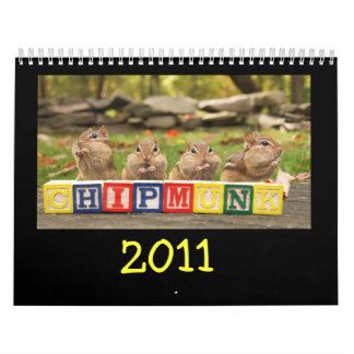 Calendario Chipmunks lindos locos 2011