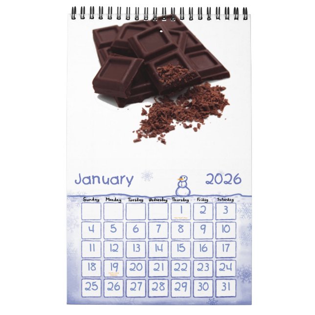 Calendario Chocolate, chocolate (Jan 2026)