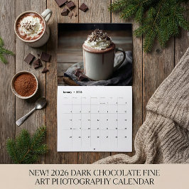 Calendario Chocolate Dessert Lover Cozy Fine Art 2026