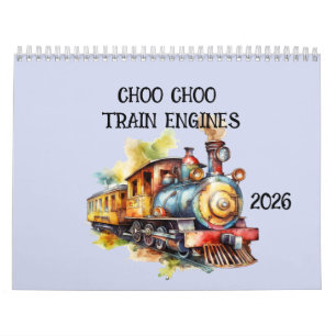 Calendario Choo Choo Train Engines para niños