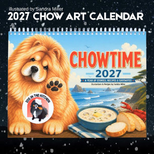 Calendario CHOWTIME 2027 • MEDIO • Chow Art • Sandra Miller