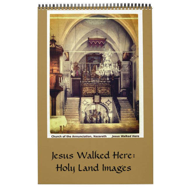 Calendario Christian Jesus Holy Land Religious Sacred Sites (Tapa)