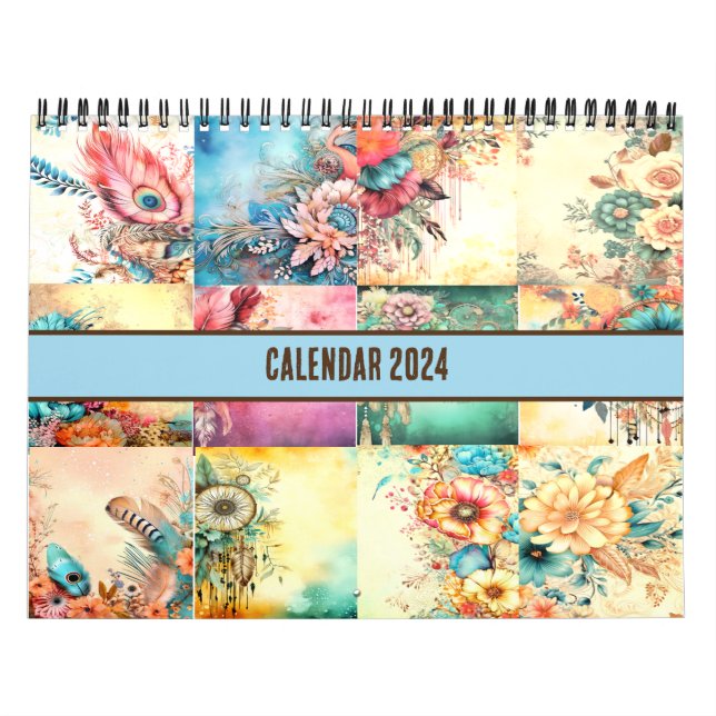 CALENDARIO CHRISTIAN QUOTE | DISEÑO DE MODA BIBLE VERSE BOHO (Tapa)