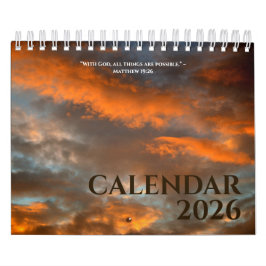 Calendario Christian Quotes Modern Calendar 2026 Photos