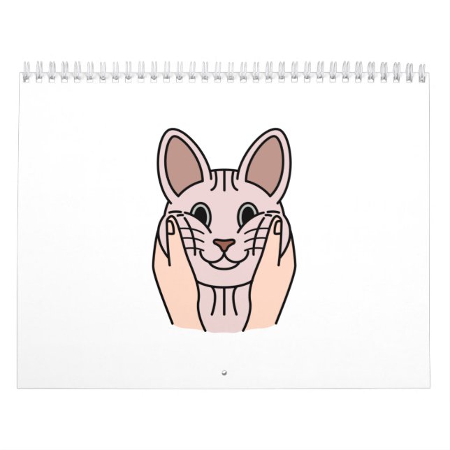 Calendario Chubby Cheeks Sphynx Cat (Tapa)