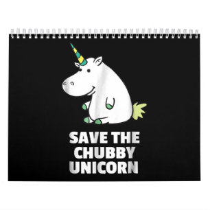 Calendario Chubby Unicorn Cute Hippo Regalo Por Tía