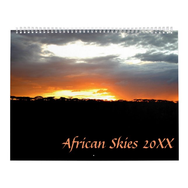 Calendario Cielos africanos (Tapa)