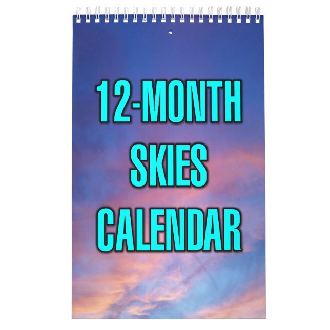 Calendario Cielos de 12 Meses (Tapa)
