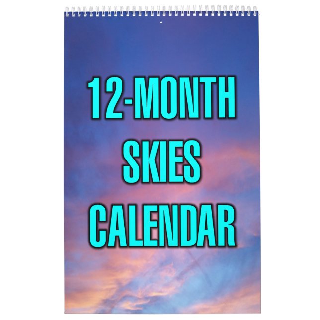 Calendario Cielos de 12 Meses (Tapa)