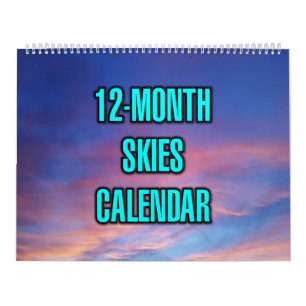 Calendario Cielos de 12 Meses