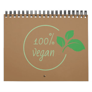 Calendario Cien por ciento vegano   One hundred percent vegan