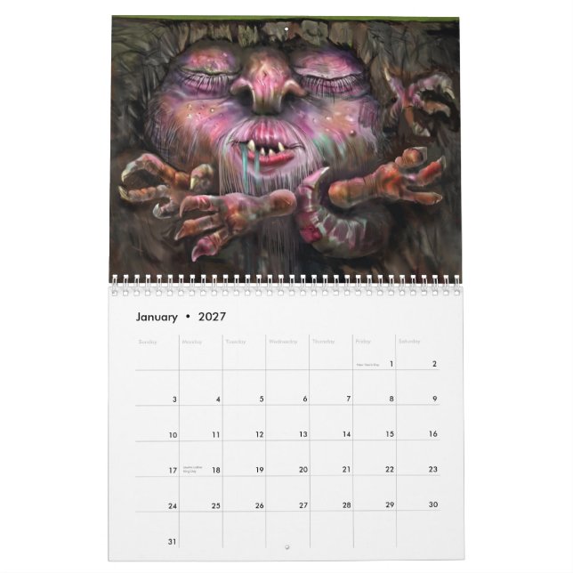 Calendario Ciencia ficción/fantasía (Jan 2027)