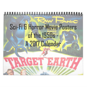 Calendario Ciencia ficción y posters de película de terror