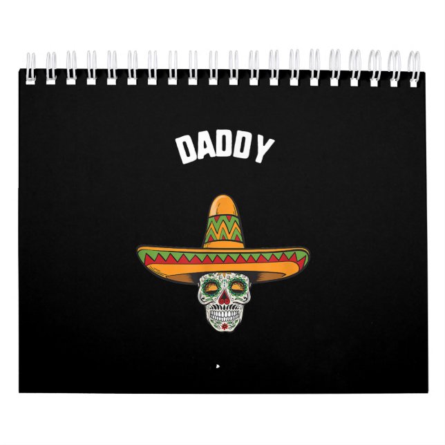 Calendario Cinco De Mayo Daddy Sugar Skull Sombrero Taco (Tapa)