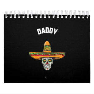Calendario Cinco De Mayo Daddy Sugar Skull Sombrero Taco