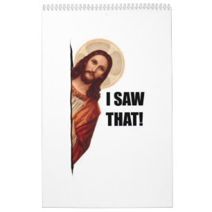 Calendario Cita Divertida Jesús Meme, Vi Eso Jesús 