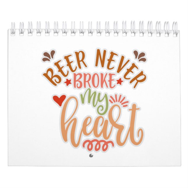 Calendario Cita Graciosa Para Los Amantes De La Cerveza (Tapa)