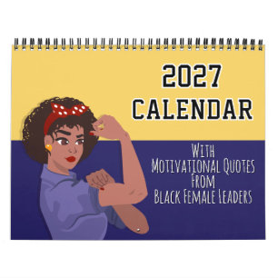 Calendario Cita Inspiradora 2027 Magia de Chica Negra