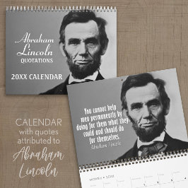 Calendario Citas de Abe Lincoln con foto