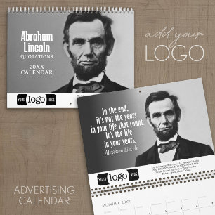 Calendario Citas de Abe Lincoln - Logotipo Promocional Empres