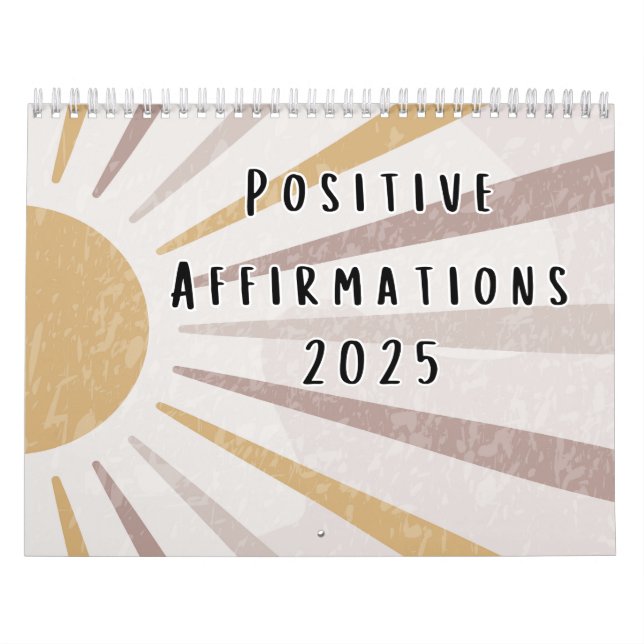 Calendario Citas De Afirmaciones Positivas De Boho 2025 (Tapa)