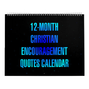 Calendario Citas de ánimo cristiano de 12 meses