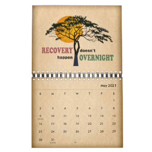 Calendario Citas de recuperación, lemas Inspiradores, 12 pas