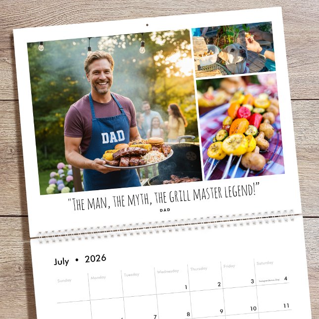 Calendario Citas familiares divertidas personalizadas moderna (Subido por el creador)